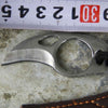 Survival Mini Carabiner Knife with Leather EDC Multi Function Tool